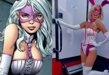 Brey Noelle como White Rabbit en la serie Peacemaker de HBO Max.