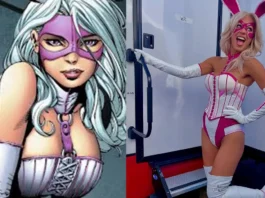 Brey Noelle como White Rabbit en la serie Peacemaker de HBO Max.