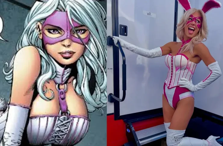 Brey Noelle como White Rabbit en la serie Peacemaker de HBO Max.